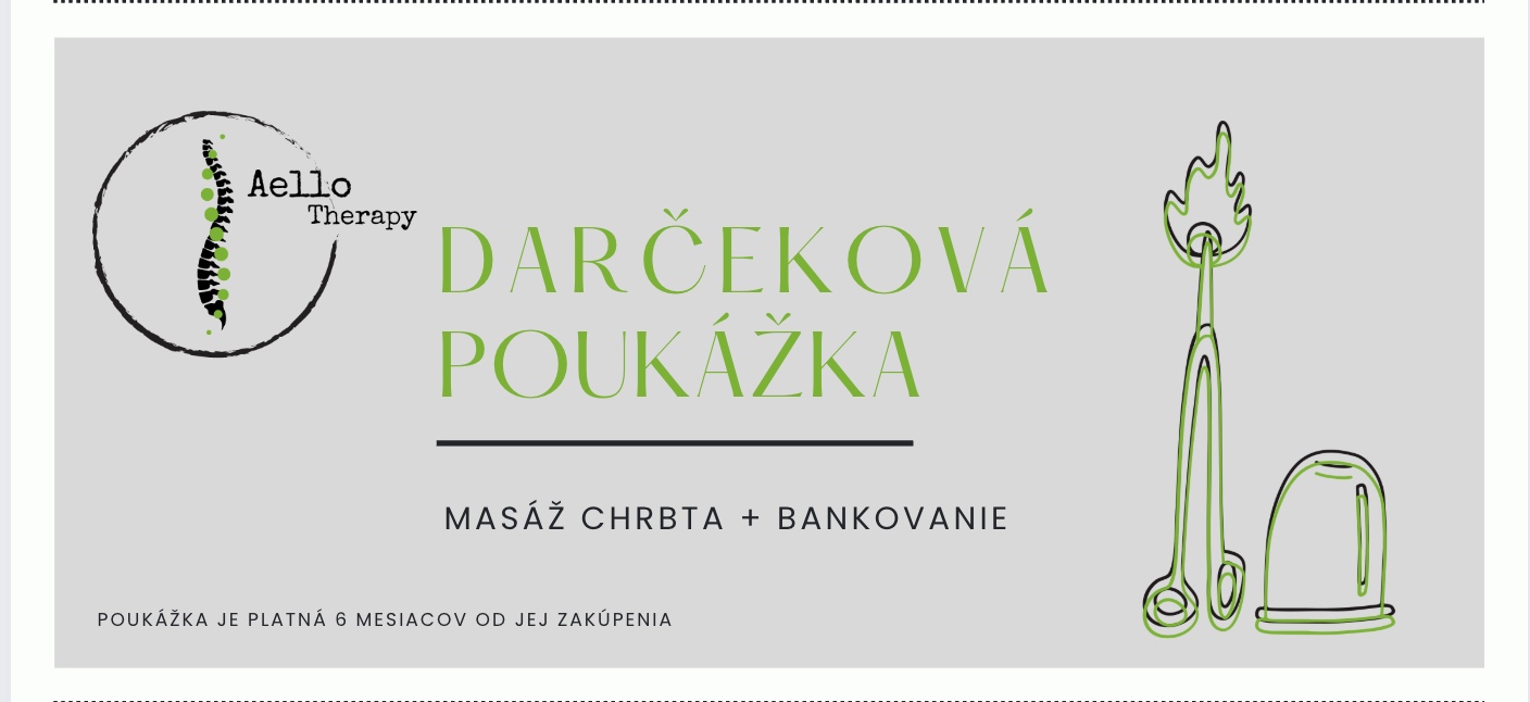 Masáž chrbta + bankovanie