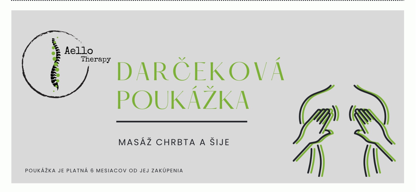 Masáž chrbta a šije