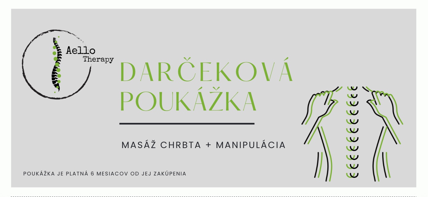 Masáž chrbta + manipulácia